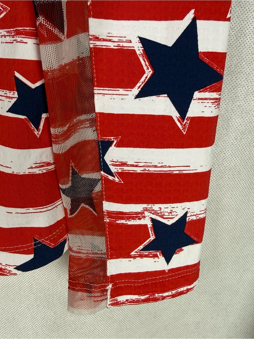 IBKUL Americana Star & Stripe Sun Shirt Red, White & Blue UPF 50+ Size S - Picture 5 of 7